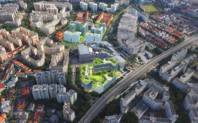 An artist's impression of where the Lorong Halus Industrial Park sits