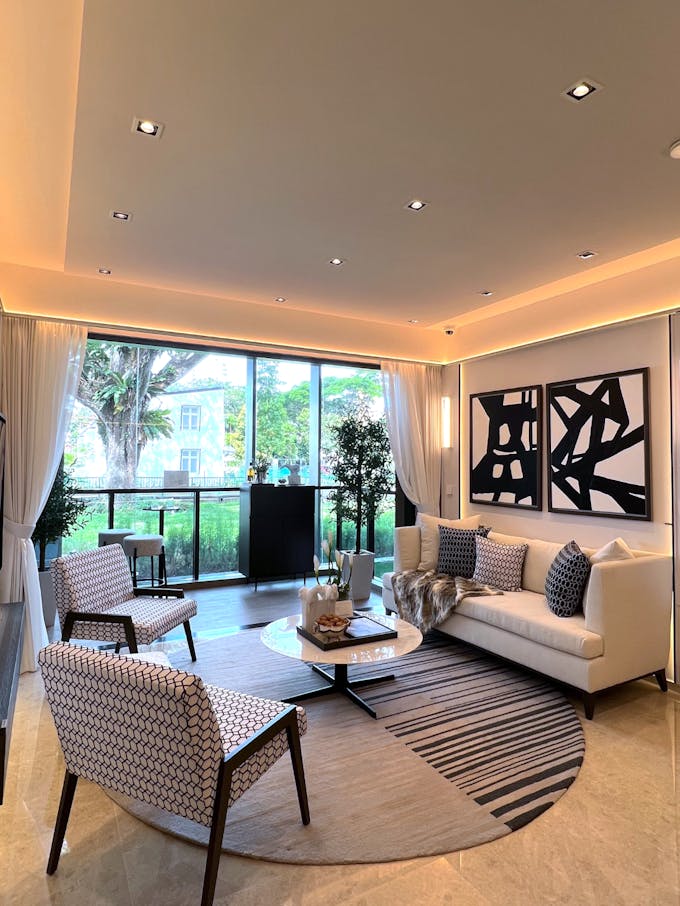 tembusu grand 4 bedroom living area