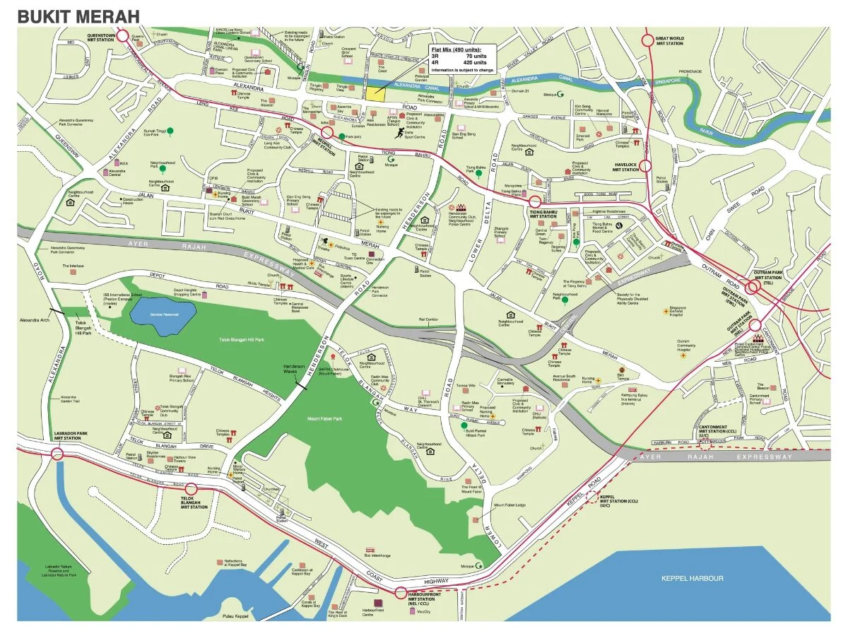 July BTO 2025 – Map of Alexandra Post Office site Project