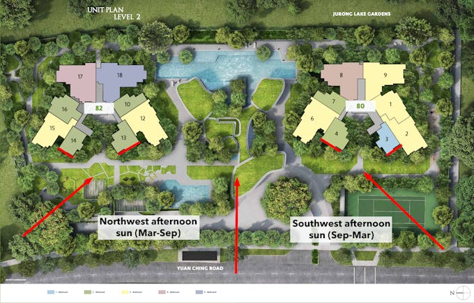the lakegarden residences afternoon sun analysis