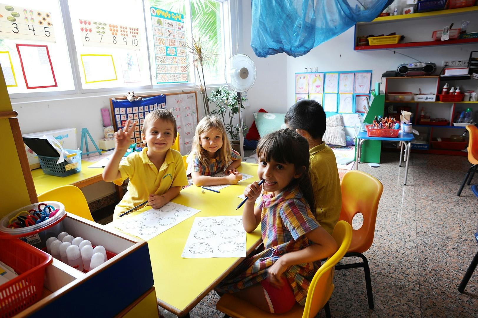 Pupils at Rosemount International School