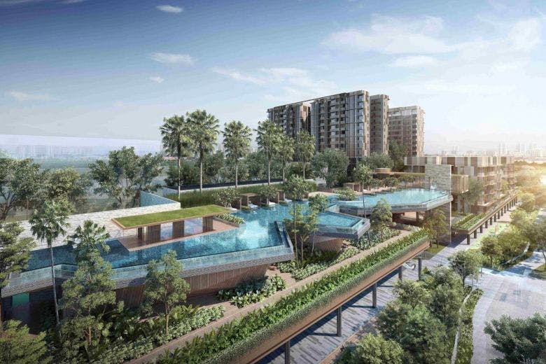 The breathtaking Dairy Farm Residences condominium is located along Petir Road.