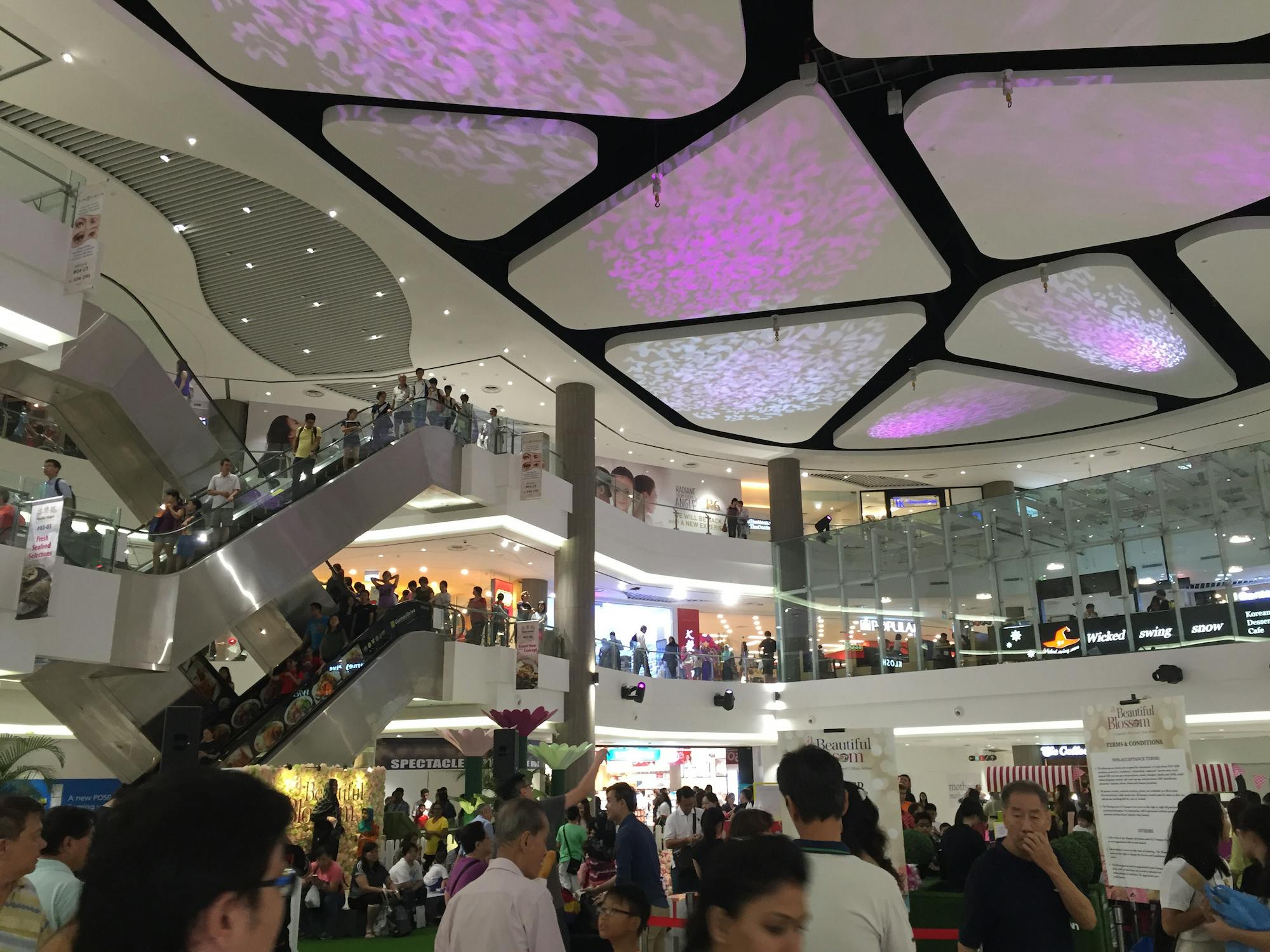 Shoppers at Compass One