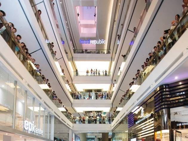 Shoppers at 313@Somerset