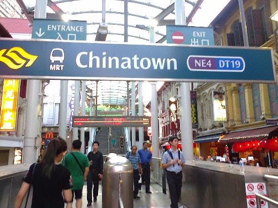 Chinatown MRT station near The Landmark Condo