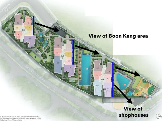 piccadilly grand stacks facing boon keng and shophouses