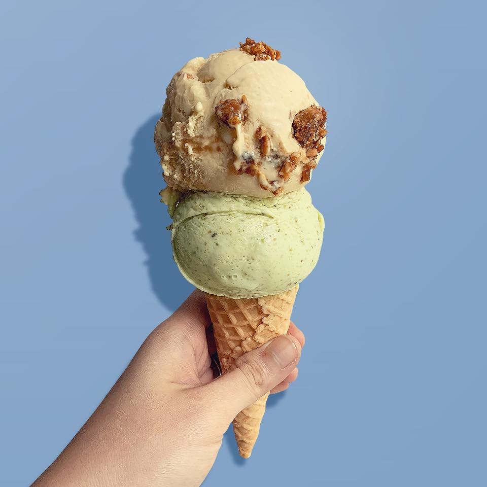 Macadamia Popcorn and Roasted Pistachio flavours from Lickers.