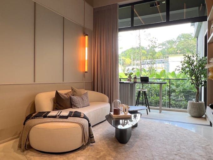 terra hill 3 bedroom living balcony