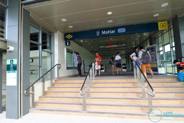 Mattar Residences is only 4 miniutes away by foot from the nearby Mattar MRT Station.