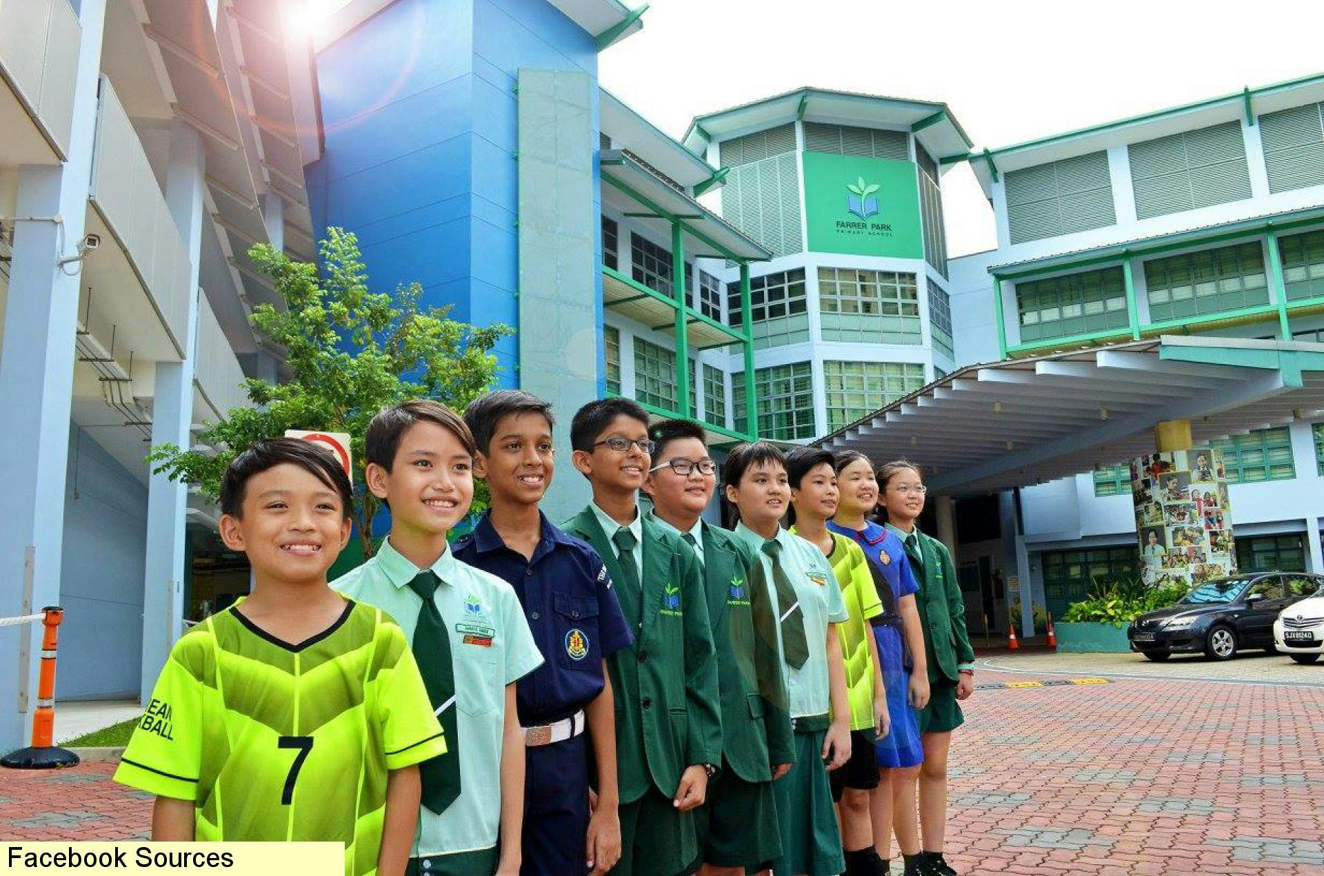 Students at Farrer Park Primary School