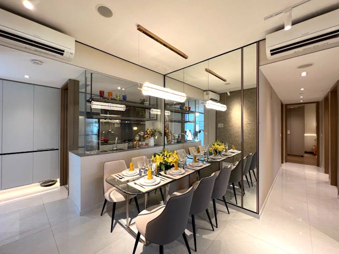 lentor hills residences 3 bedroom dining area