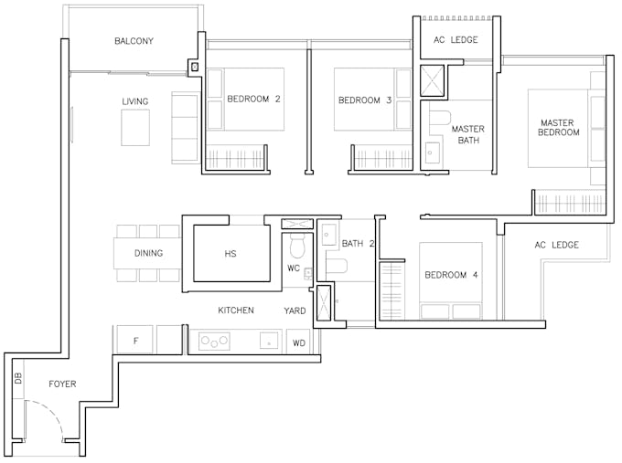 the arden 4 bedroom floor plan