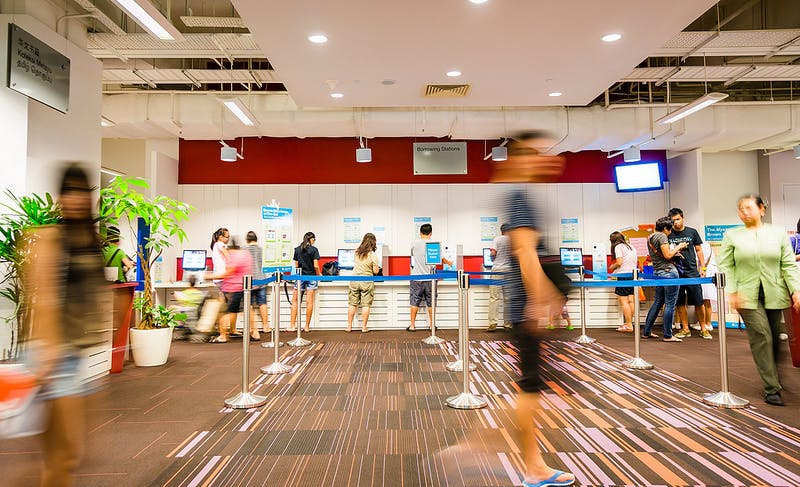 Book Borrowing Stations at Clementi Public Library 