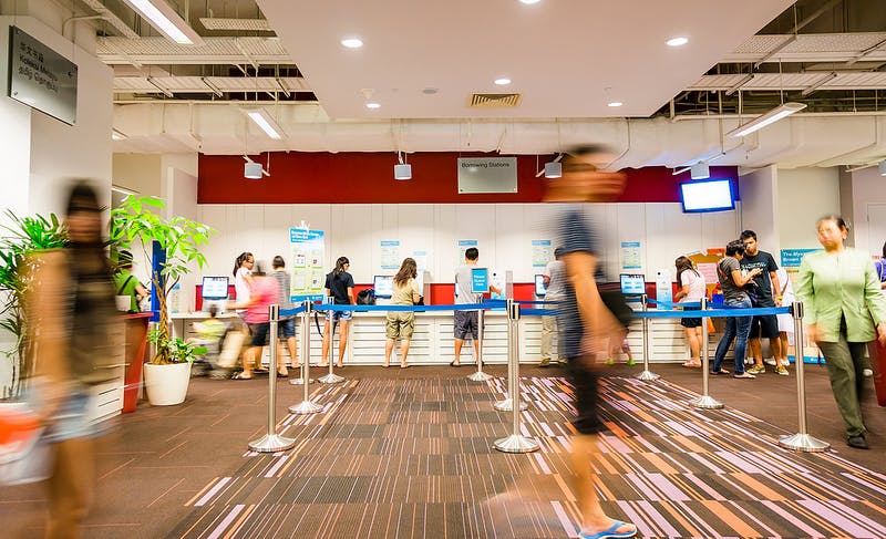Book Borrowing Stations at Clementi Public Library