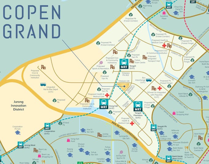 copen grand location map
