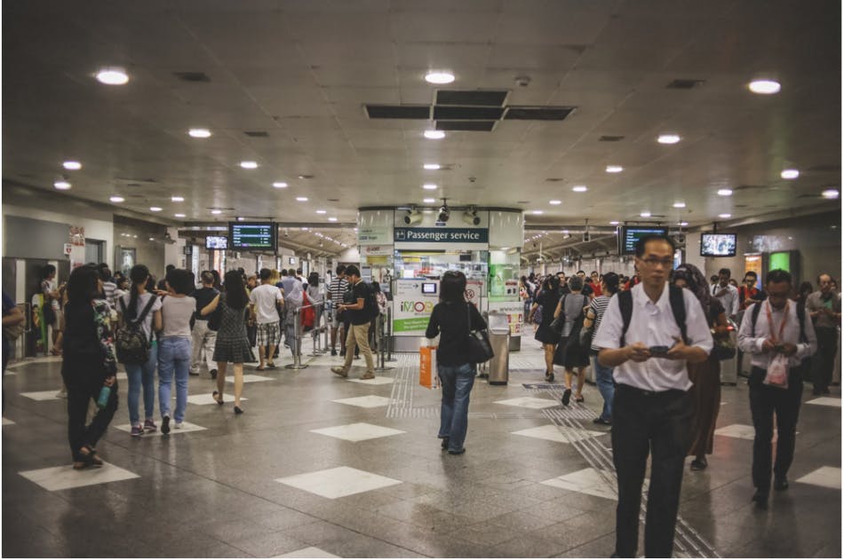 Bugis MRT, a bustling interchange where commuters frequently visit either as a final destination or an intermediary one to switch to-and-from the East-West Line and the Downtown Line
