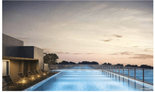 Infinity pool of Bukit 828