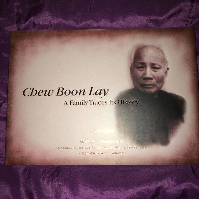 Chew Boon Lay remembered in a book on someone's Carousell listing.