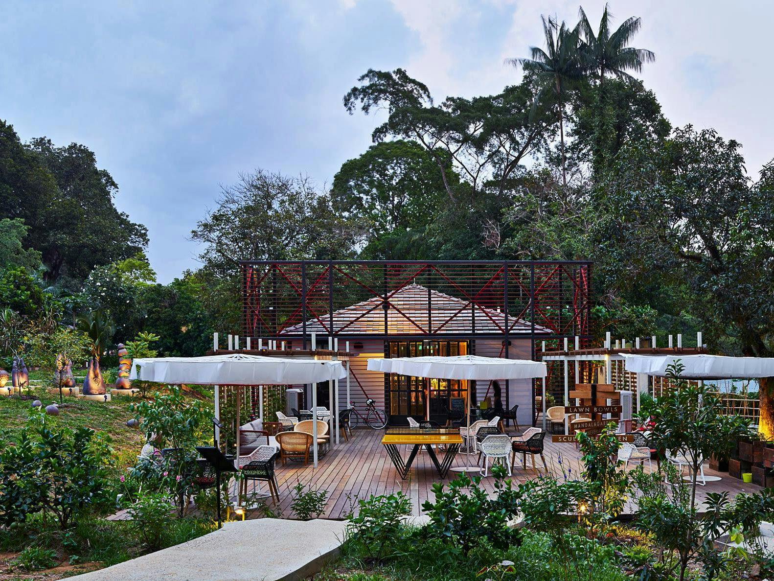 Dempsey Hill, located 9-minutes from One Leonie Residences, has many restaurants like Open Farm Community, which offer al fresco dining with a lovely lush view.