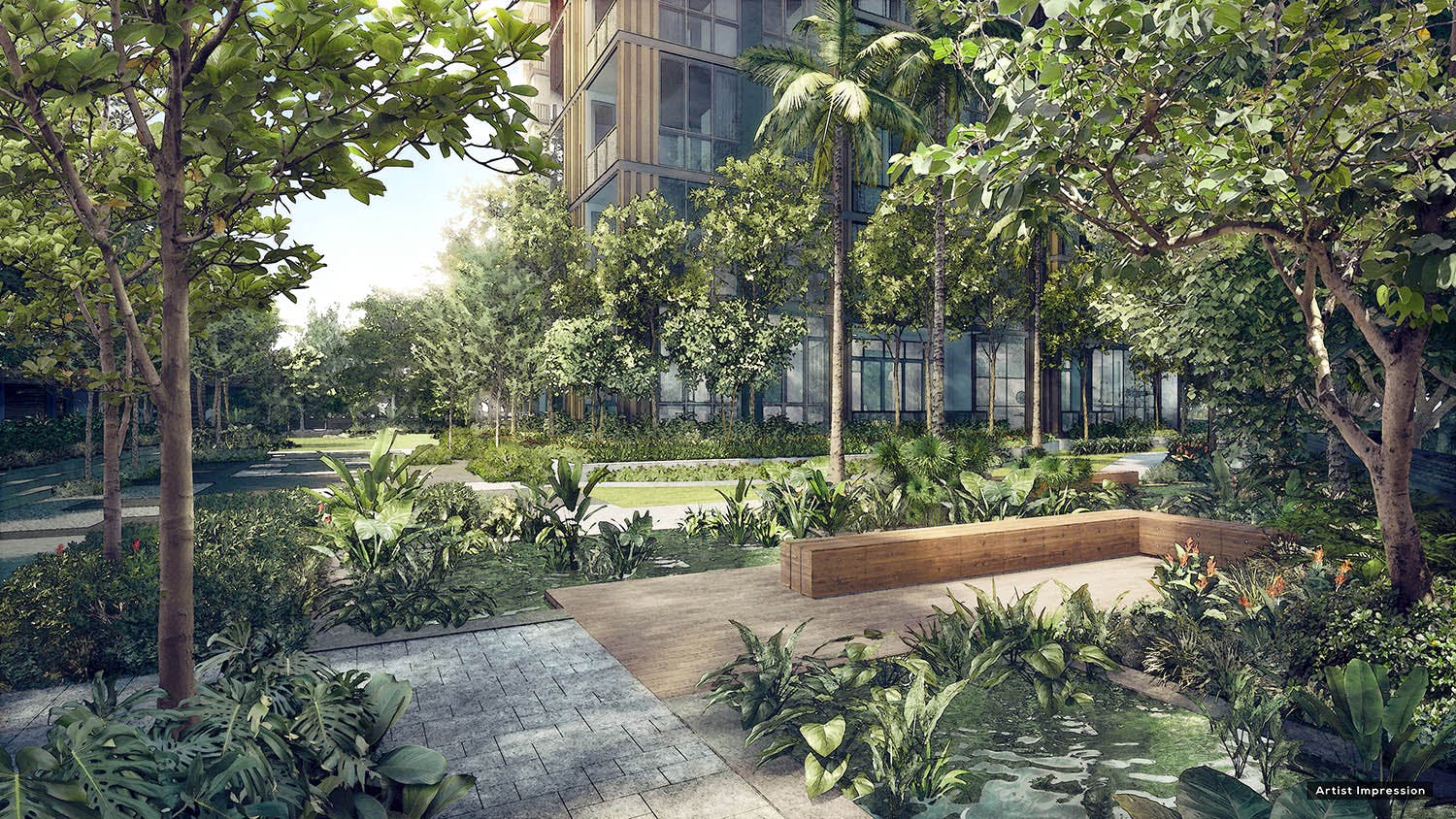 Be surrounded by lush at Martin Modern, with green scenery even in the heart of the city.