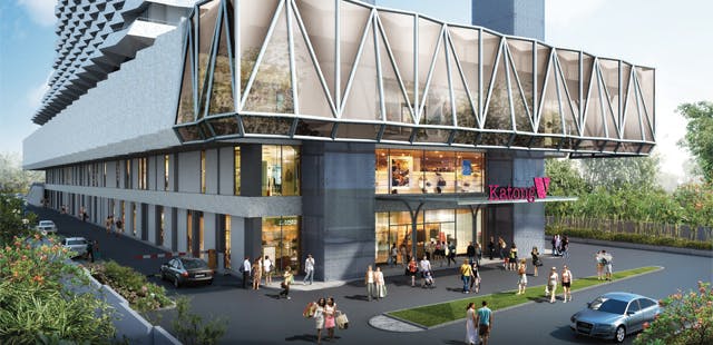 Katong V Mall just a few minutes away from Seraya Residences