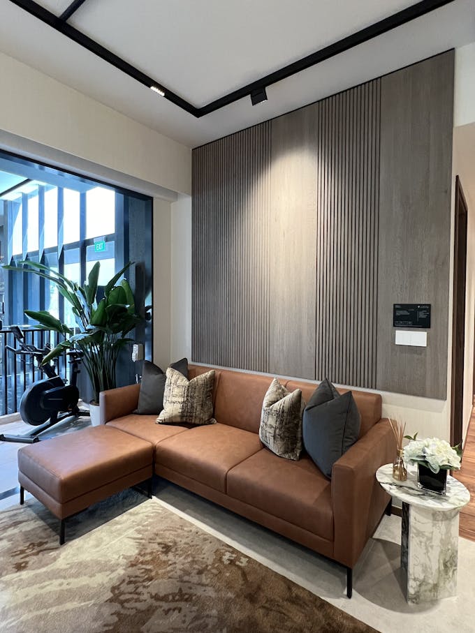 lentor modern 3 bedroom unit living area