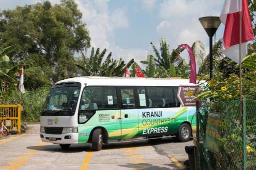 The Kranji Countryside Express bus from Kranji MRT Station