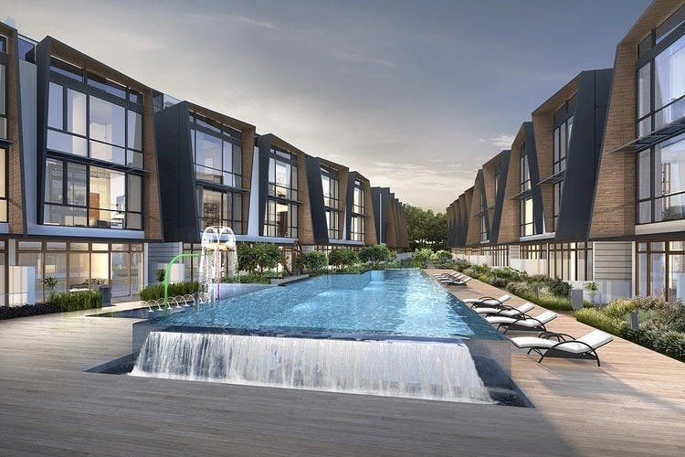 Belgravia Green's magnificent infinity swimming pool