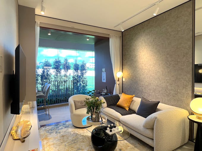 lentor hills residences 3 bedroom living area