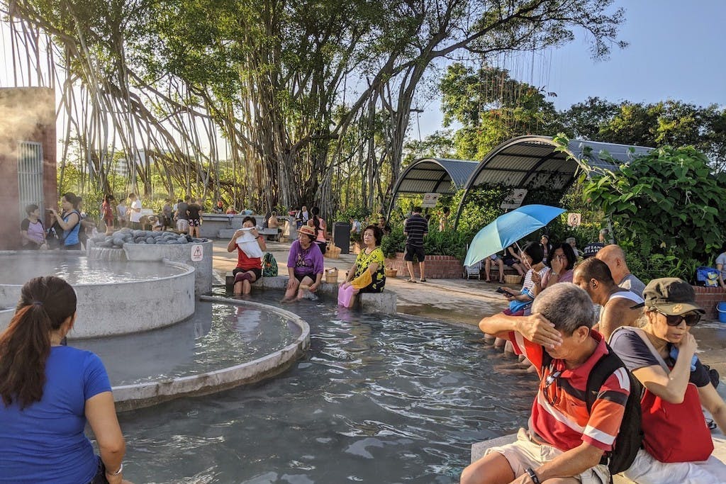 Footbath at Sembawang Hot Spring Park