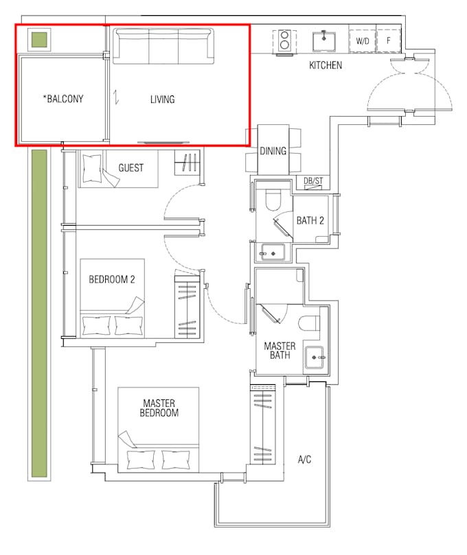 jervois mansion living room floor plan