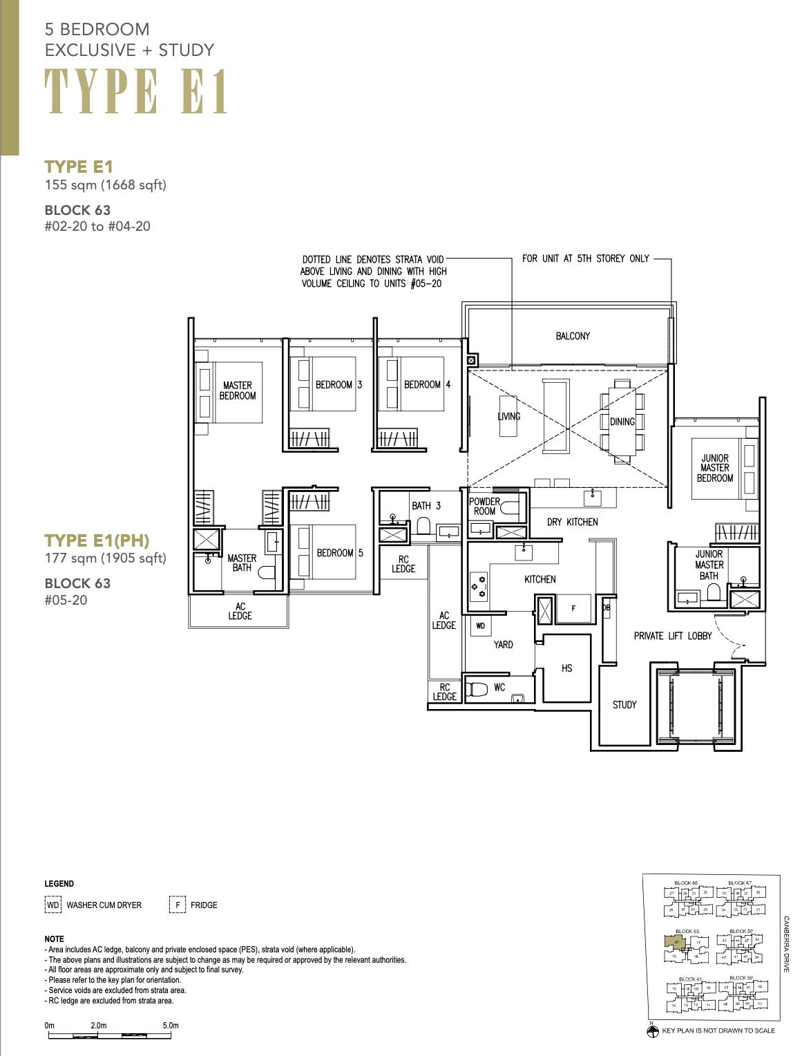the commodore 5 bedroom executive + study floor plan