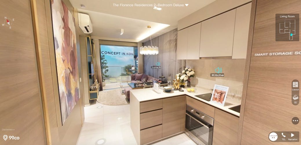 The Florence Residences 2 Bedroom Premium