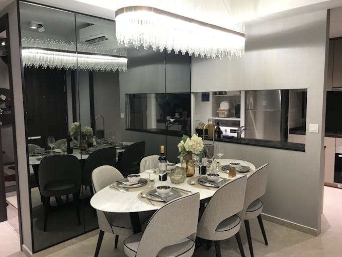 parc greenwich 3 bedroom dining room