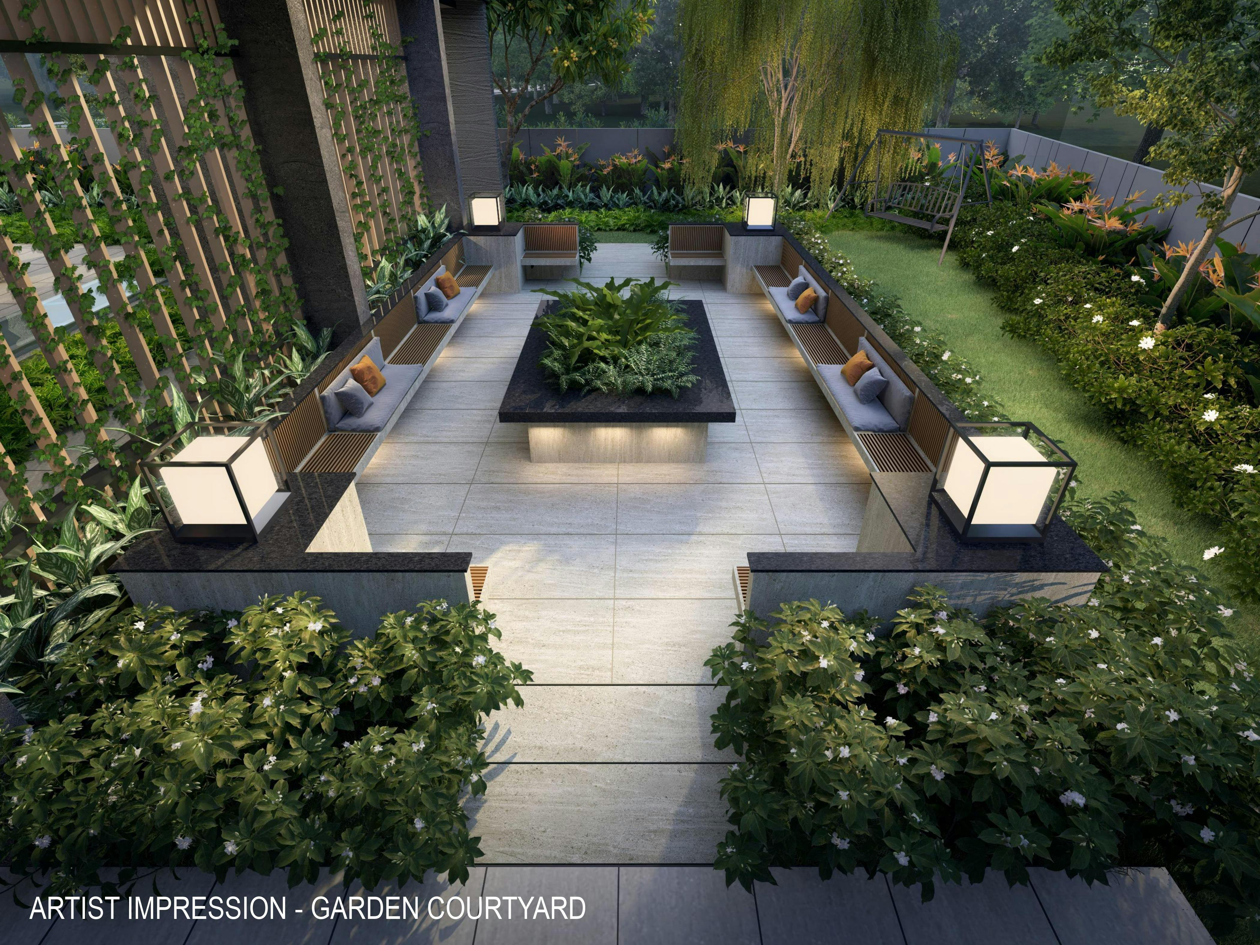 Bayfront Residences Garden Courtyard