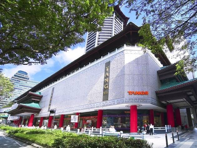 TANGS sits right next to Lucky Plaza