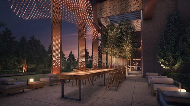 Enjoy a meal under the stars with one of many communual facilities at Dunman Residences.