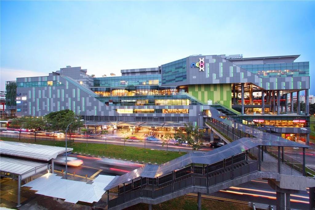 The massive Nex Shopping Centre is a hotspot for many Singaporeans in the area, near Place-8.