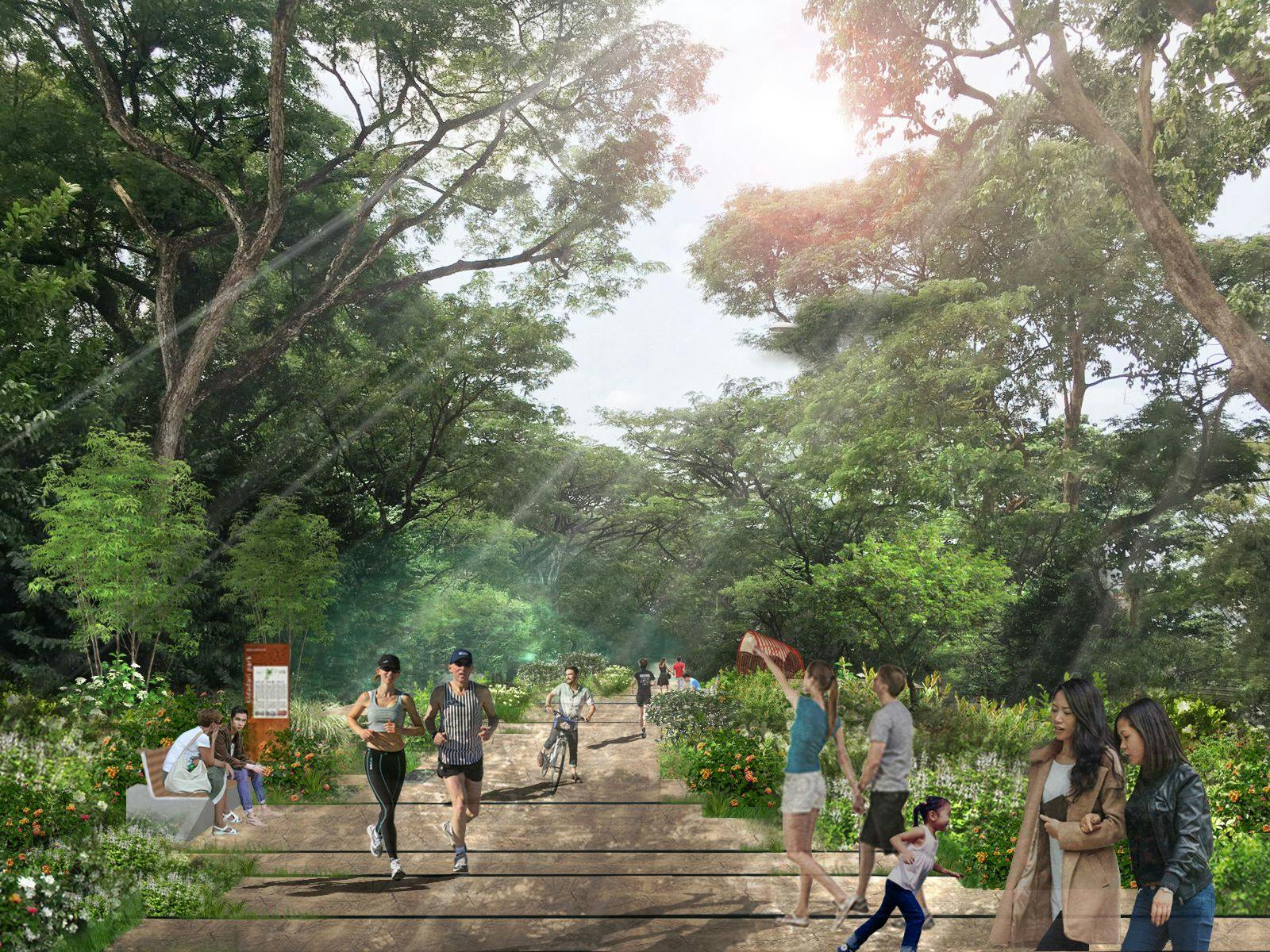 Artist’s impression of the future Bidadari Park