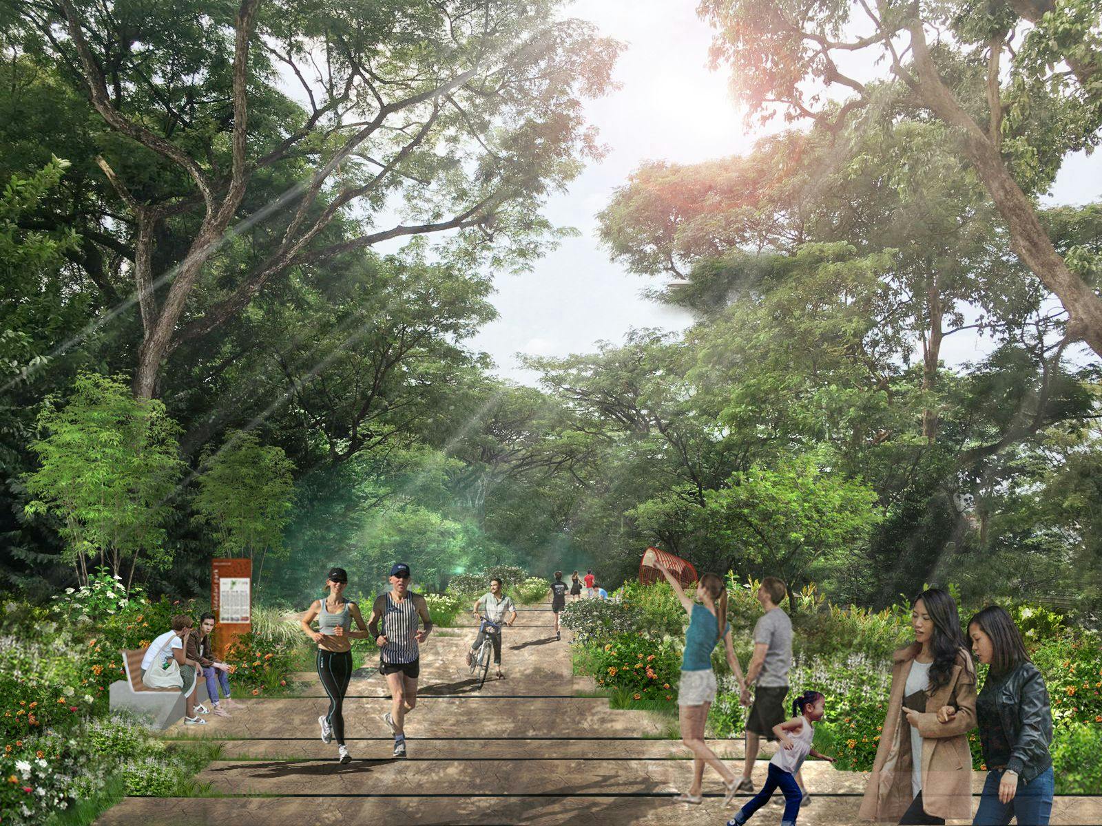 Artist’s impression of the future Bidadari Park