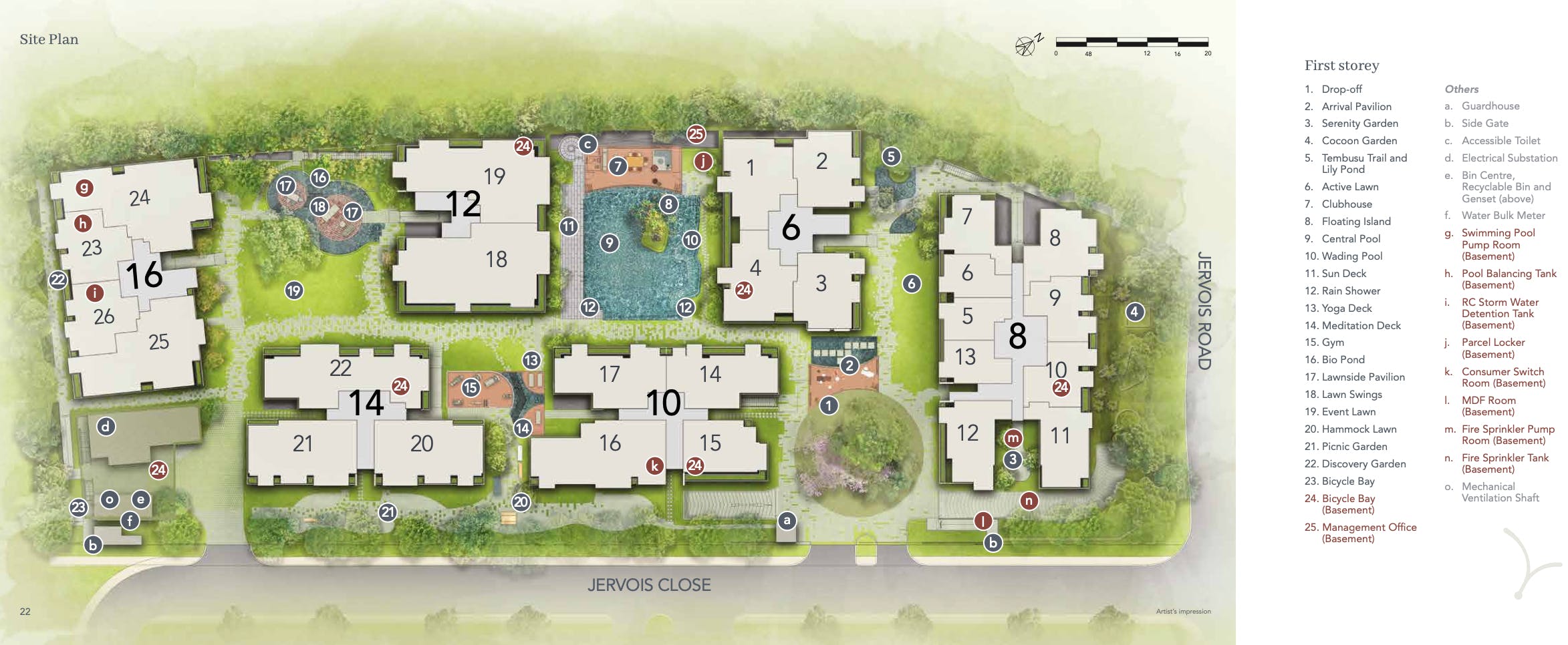 jervois mansion site plan