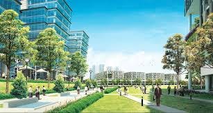 An artist's impression of the vibrant Lorong Halus Industrial Park