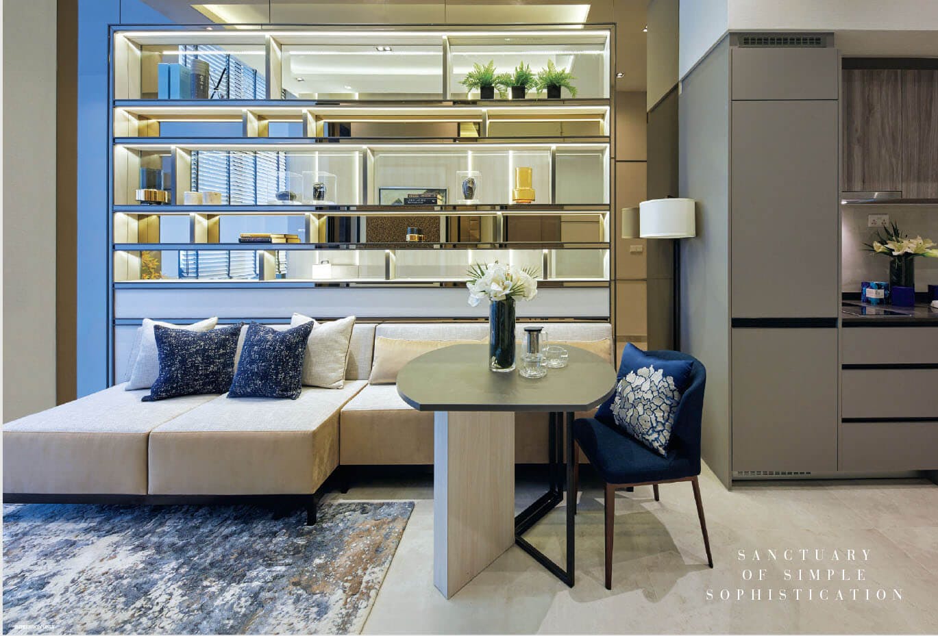Sixteen 35 Residences condo living room