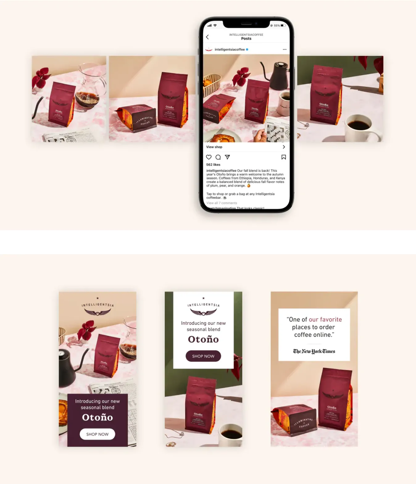 Images of social media designs