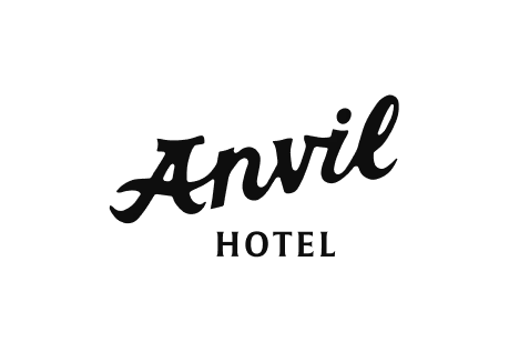 Anvil Hotel script wordmark in black