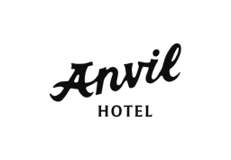 Anvil Hotel script wordmark in black