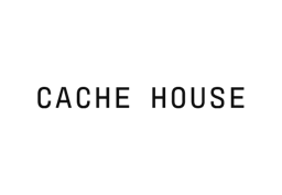 Cache House wordmark in black on white