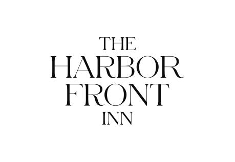The Harbor Front Inn wordmark in black on white