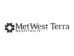 MetWest Terra Hospitality logo in black on white