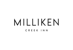 Milliken Creek Inn wordmark in black on white